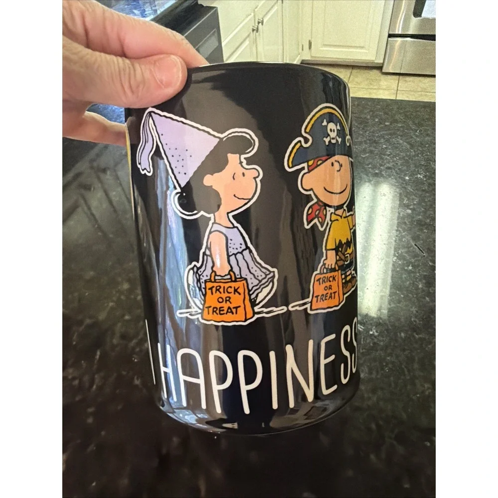 Peanuts Snoopy Halloween Jar Utensil Holder Storage Jar Ceramic Crock